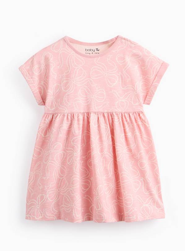 Pastel Pink Floral Dress 6-9 months